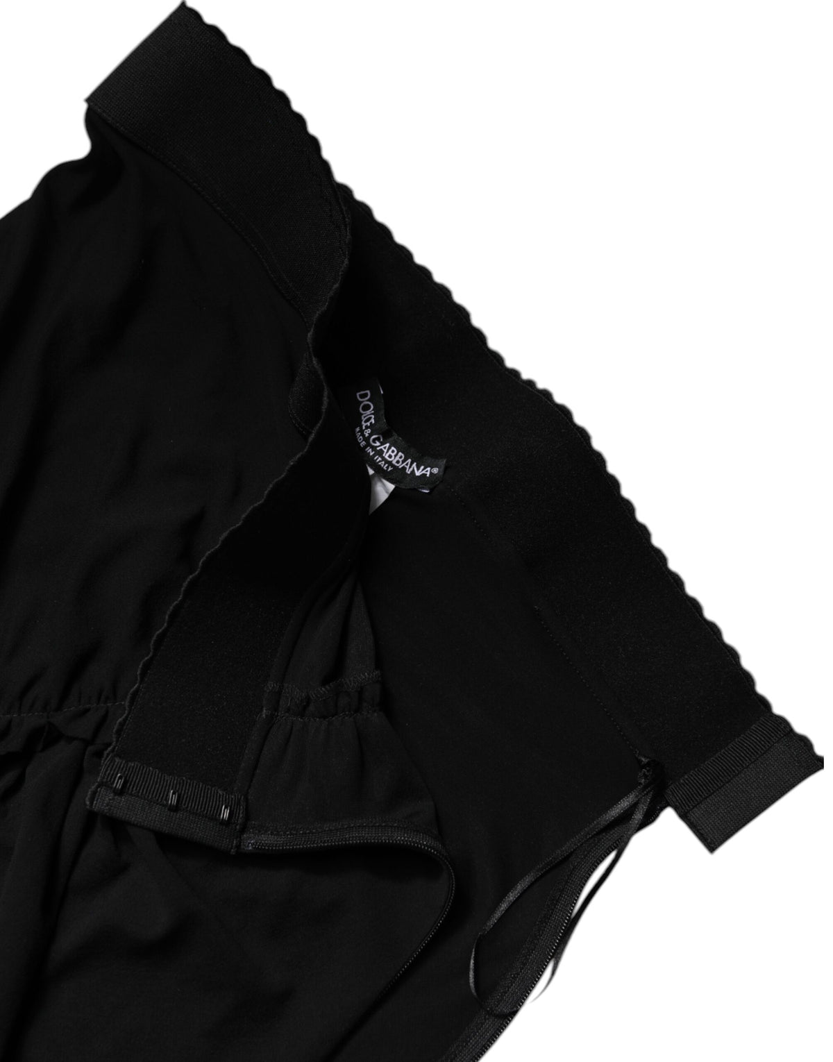 Dolce & Gabbana Jupe Midi Noire Coupe Sirène Taille Haute