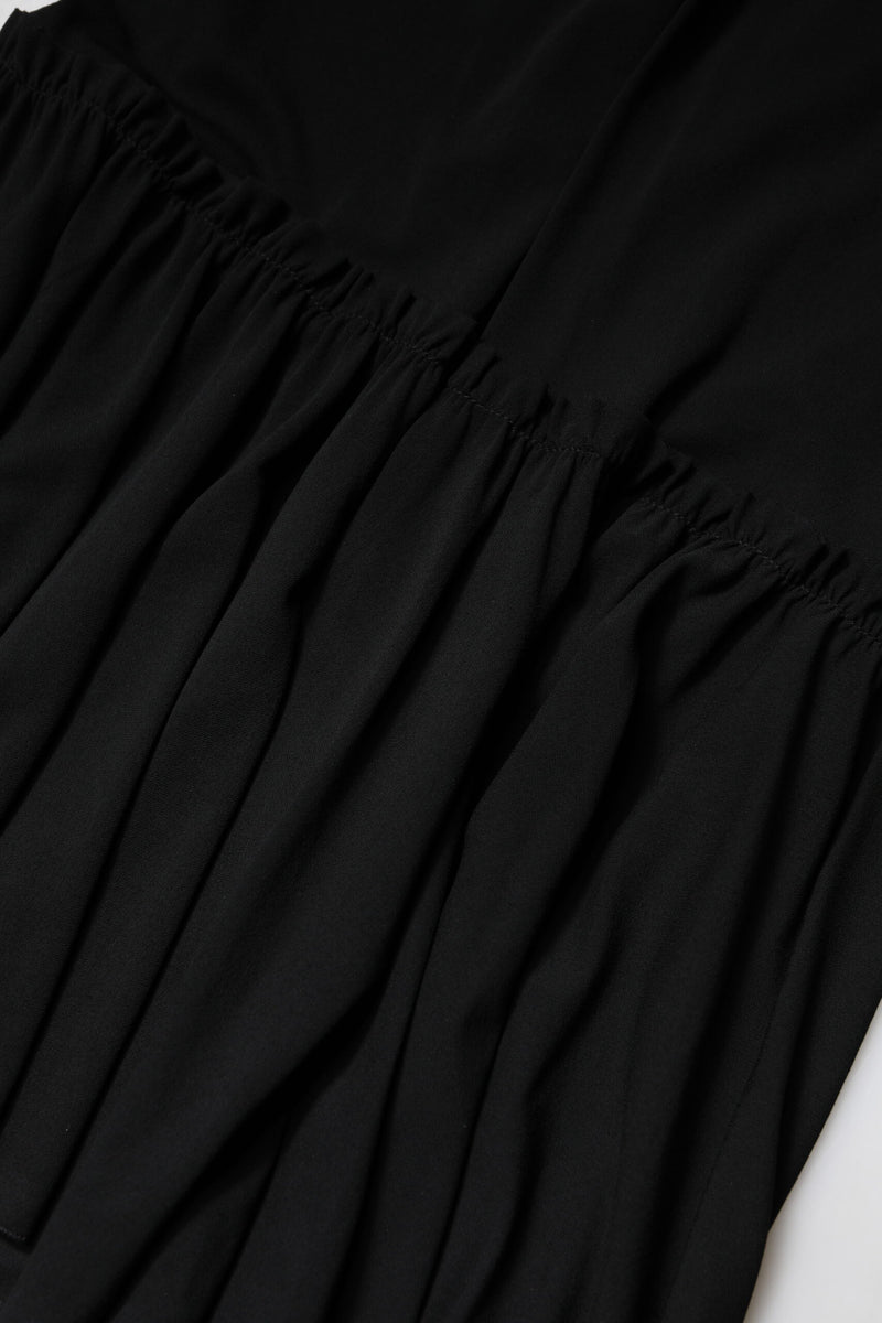 Dolce & Gabbana Black Mermaid Cut High Waist Midi Skirt
