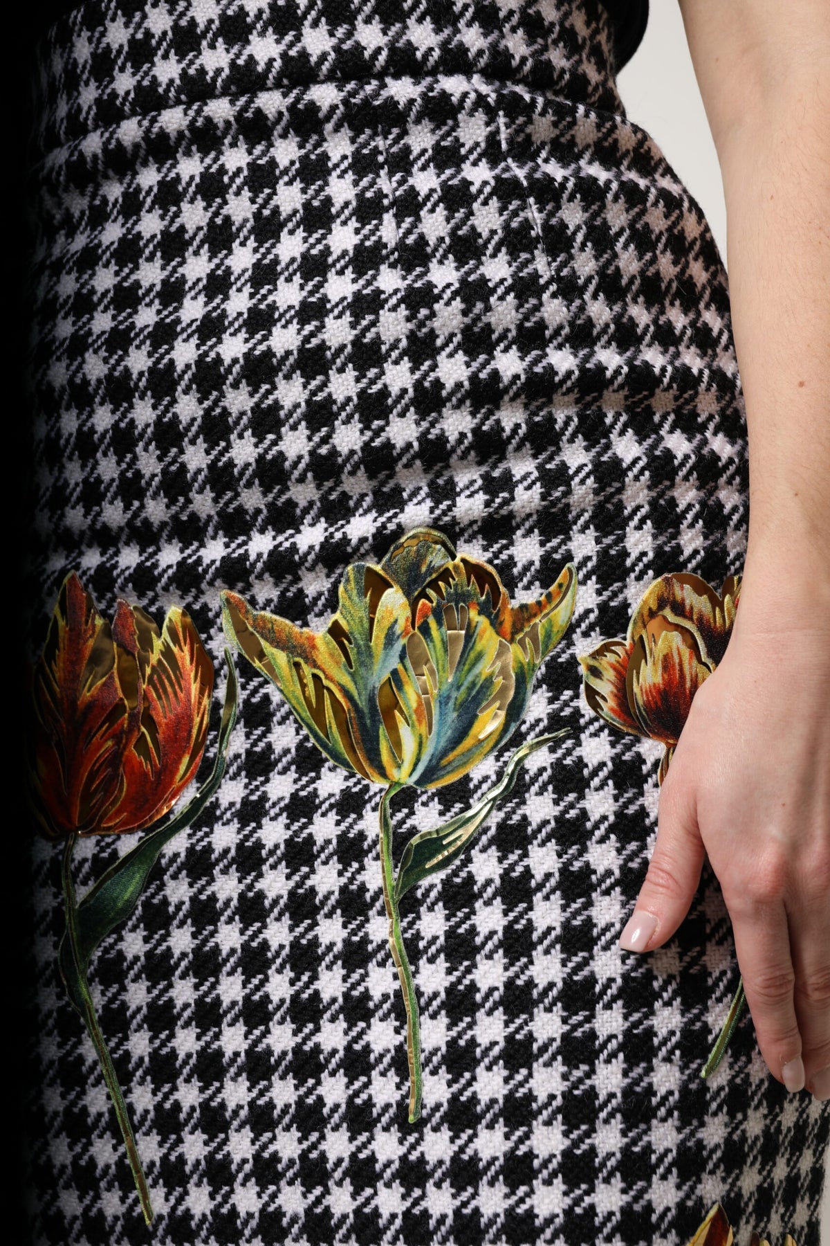 Dolce & Gabbana Jupe Crayon Haute Taille Imprimé Floral Multicolore