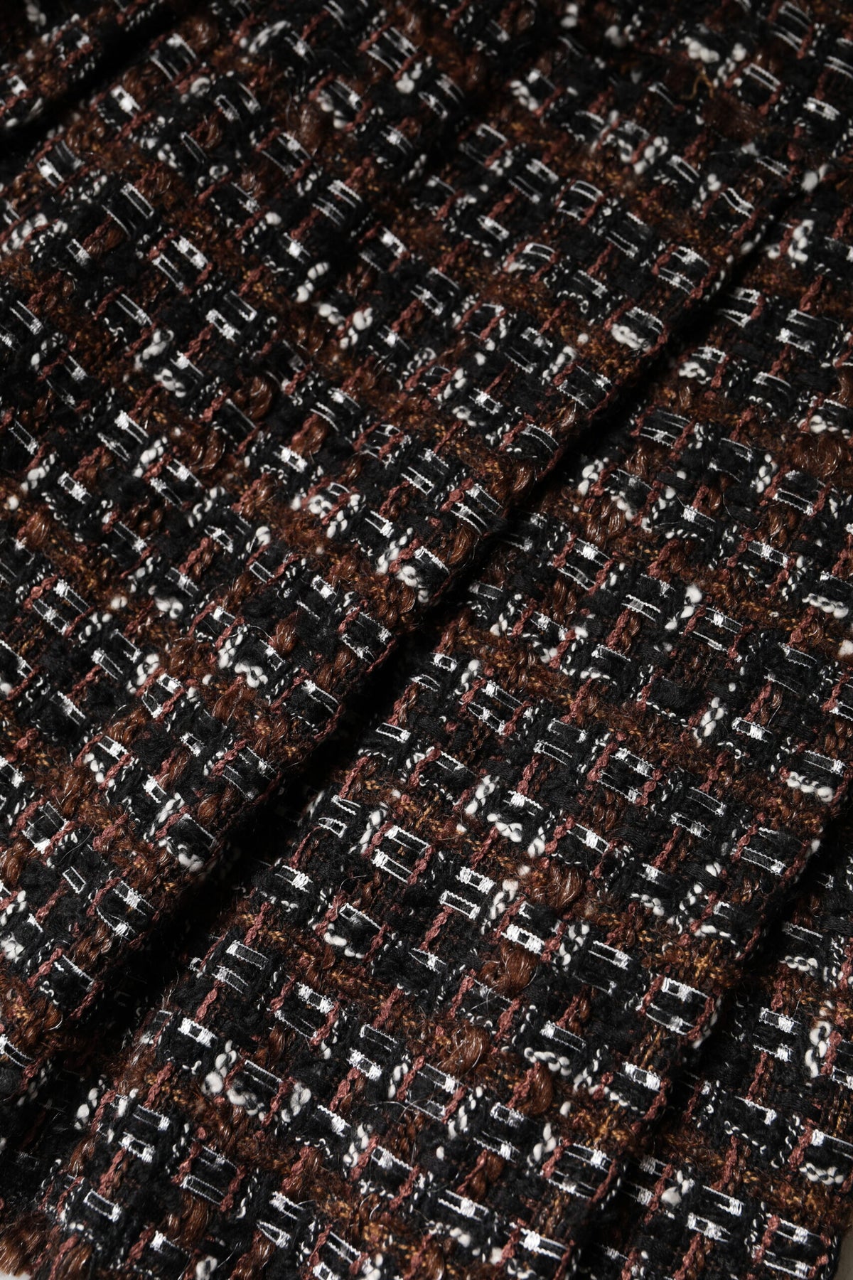 Dolce & Gabbana Jupe Mini Tartan Tweed Taille Haute Multicolore