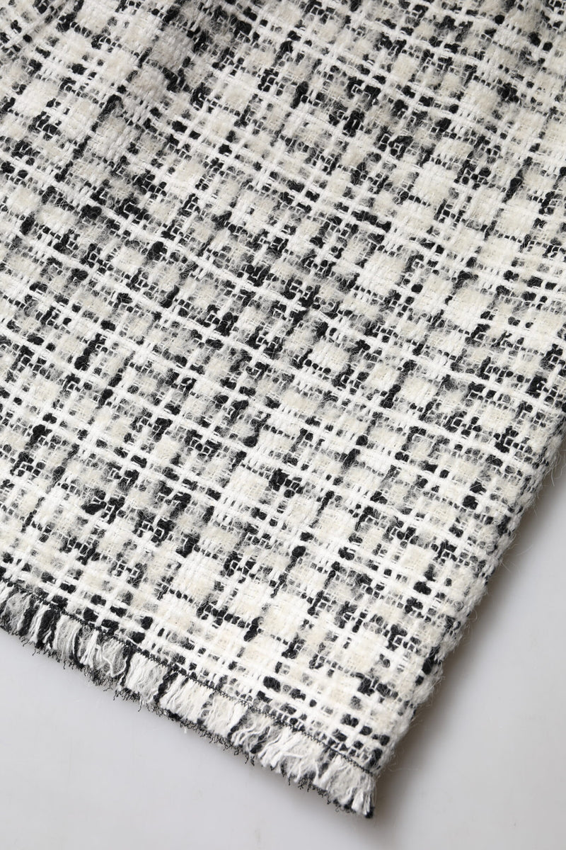 Dolce & Gabbana High Waist Tartan Tweed Mini Skirt