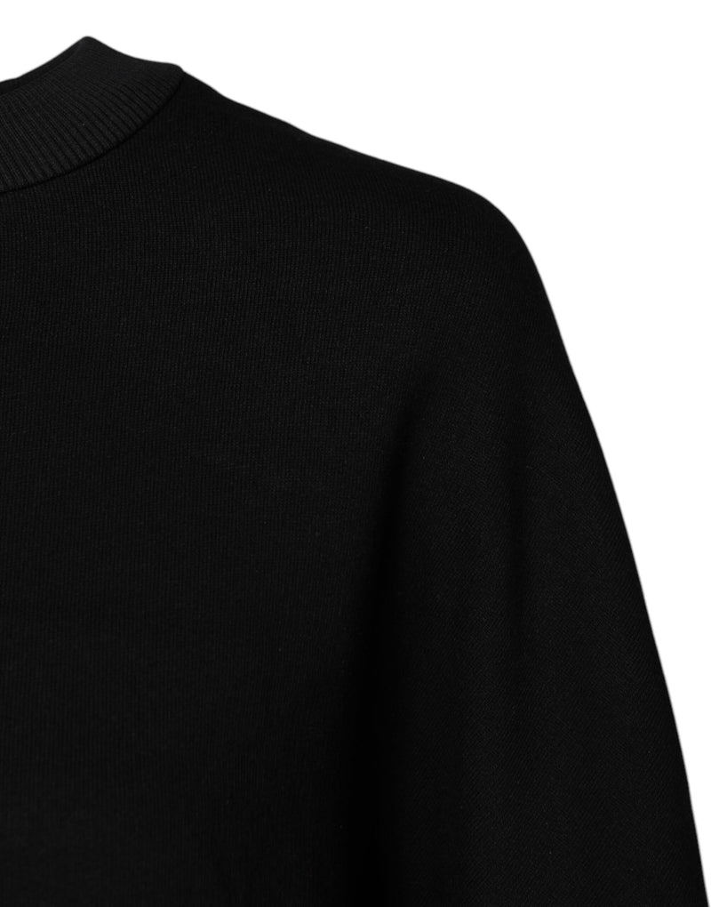 Sweatshirt en coton noir Dolce & Gabbana