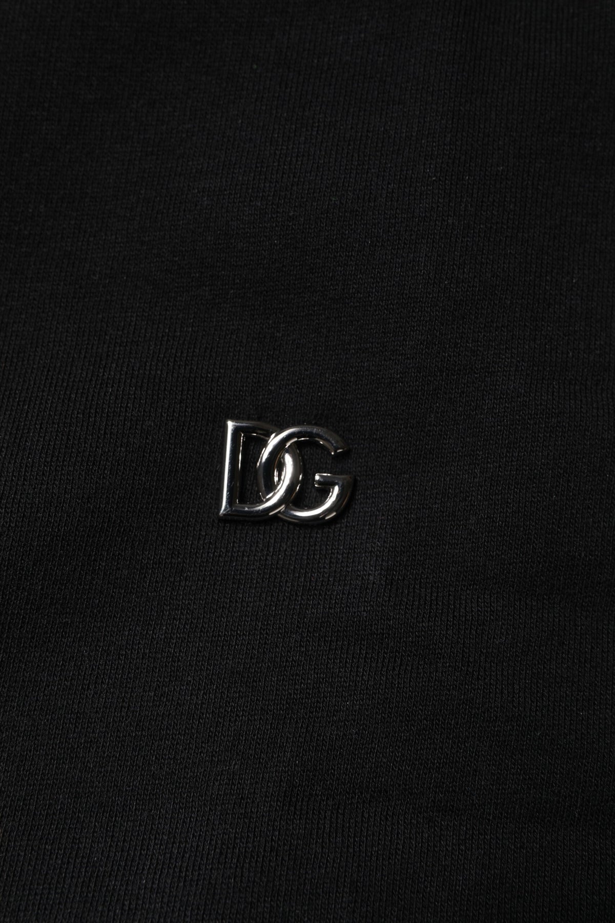 Sweatshirt en coton noir Dolce & Gabbana