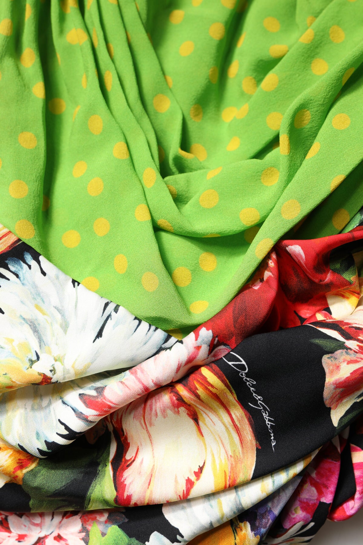 Robe Mini Fittée Patchwork Floral Multicolore Dolce & Gabbana