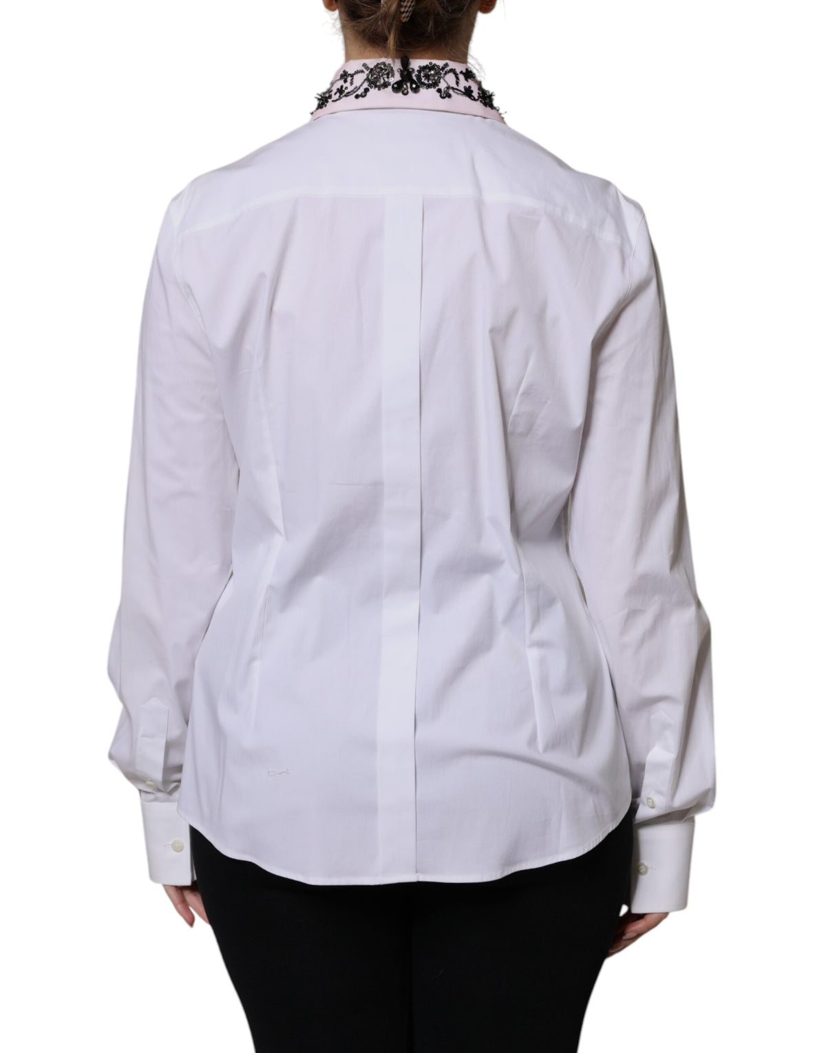Dolce & Gabbana Chemise Blanche Col Embelli