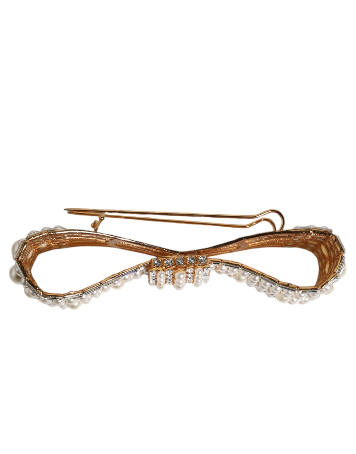 Broche en Cristal et Perles Fausse de Dolce & Gabbana