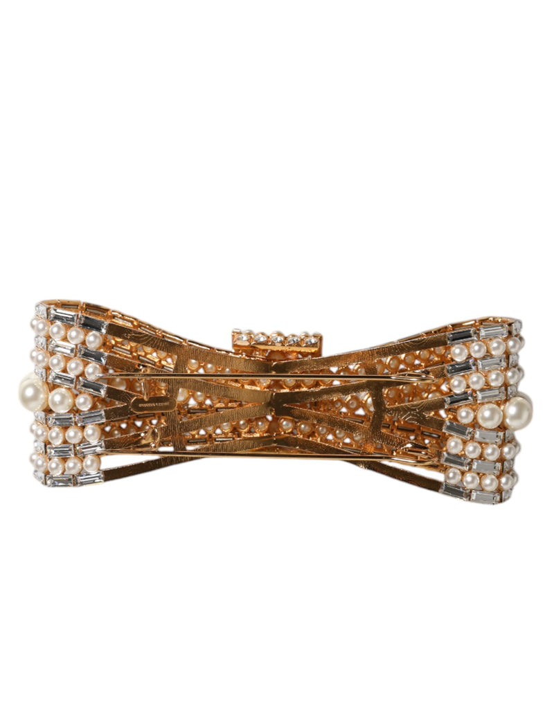 Broche en Cristal et Perles Fausse de Dolce & Gabbana