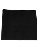 Foulard carré en cachemire noir Dolce &amp; Gabbana