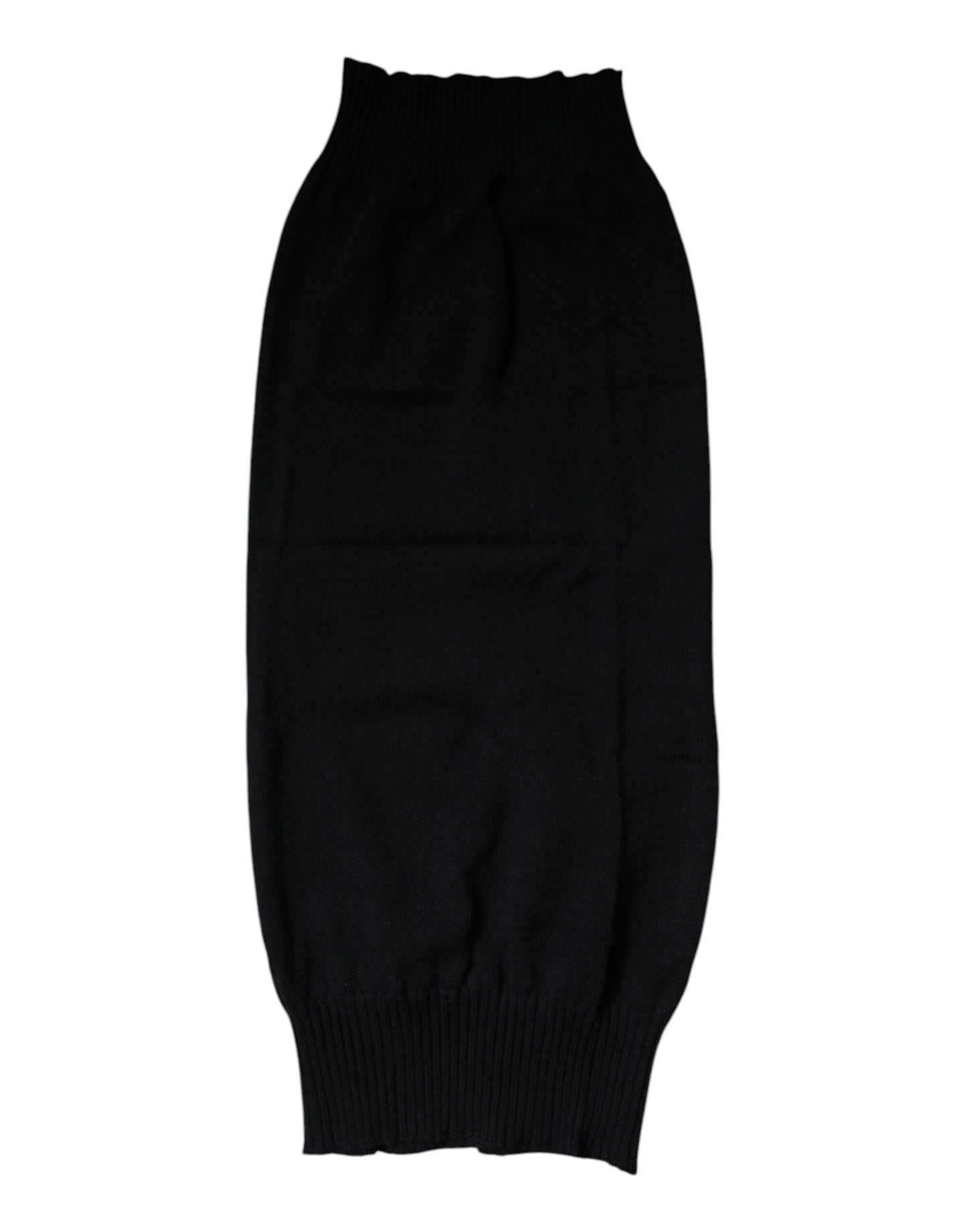 Foulard cache-cou en cachemire noir Dolce &amp; Gabbana