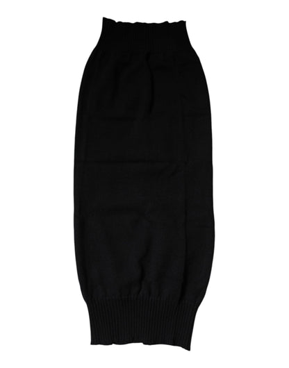 Foulard cache-cou en cachemire noir Dolce &amp; Gabbana