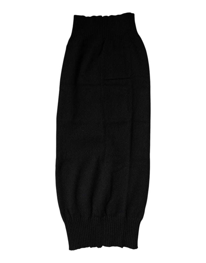 Foulard cache-cou en cachemire noir Dolce &amp; Gabbana