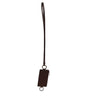 Dolce & Gabbana Bruin Kalfsleren Lanyard Logo Kaarthouder Portemonnee