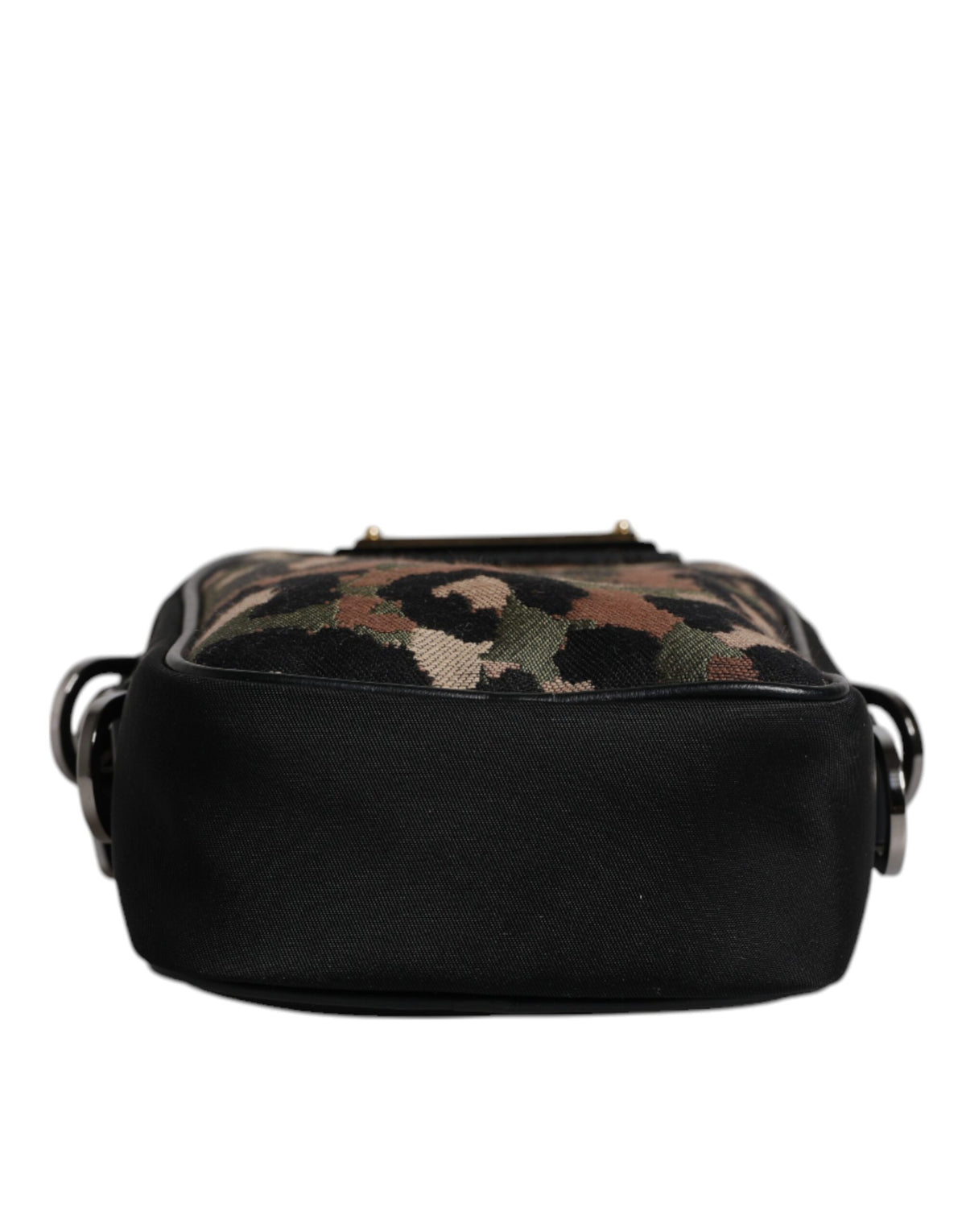 Sac à bandoulière Dolce & Gabbana en jacquard léopard multicolore avec logo et plaque
