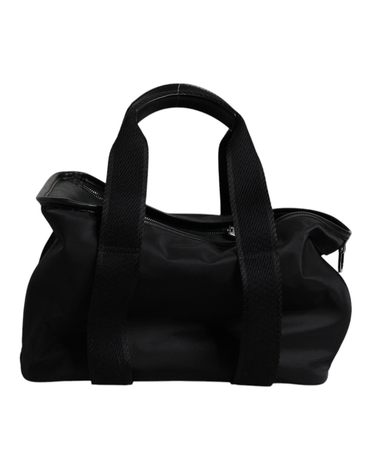 Sac à bandoulière noir Dolce & Gabbana avec logo et plaque pour animal de compagnie