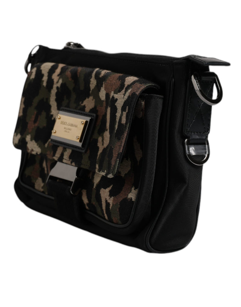 Sac bandoulière Dolce & Gabbana en jacquard léopard multicolore