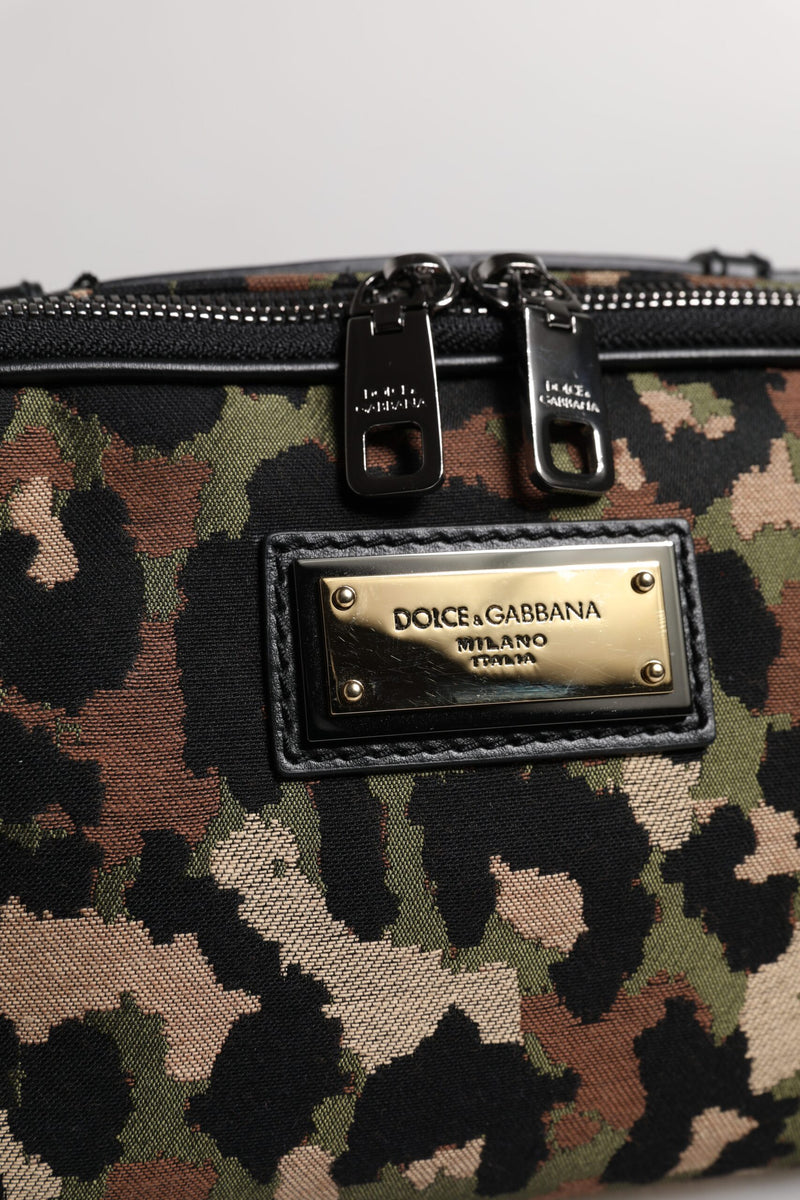 Sac banane Dolce & Gabbana à ceinture et logo DG léopard multicolore