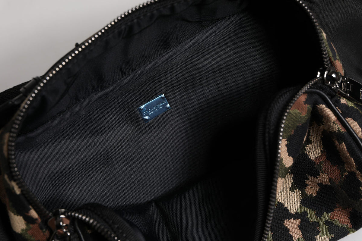 Sac banane Dolce & Gabbana à ceinture et logo DG léopard multicolore