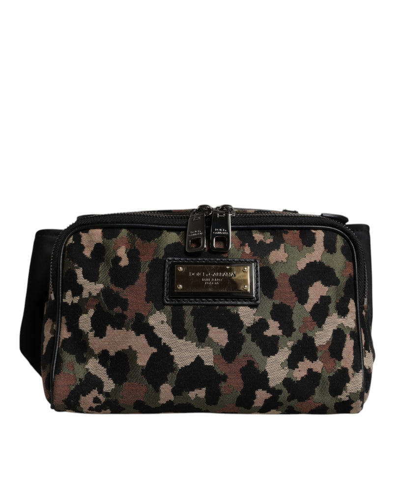 Sac banane Dolce & Gabbana à ceinture et logo DG léopard multicolore