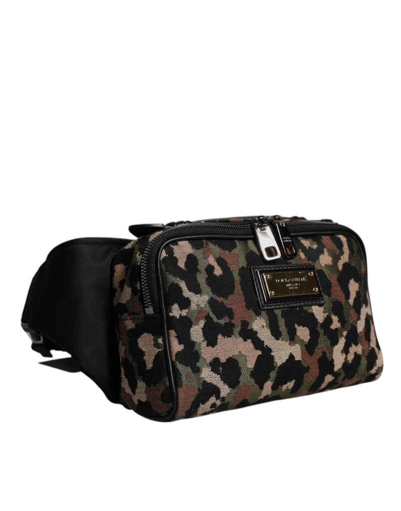 Sac banane Dolce & Gabbana à ceinture et logo DG léopard multicolore