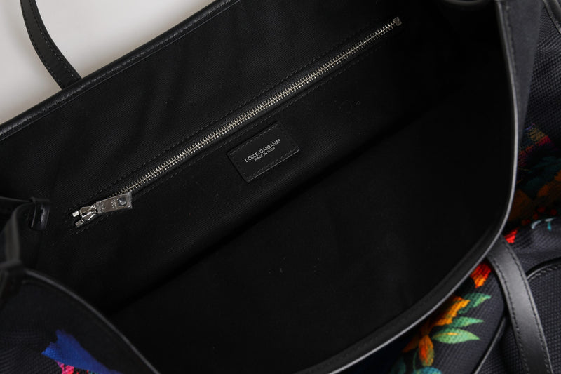 Sac cabas Dolce & Gabbana à imprimé graphique multicolore avec poignée sur le dessus