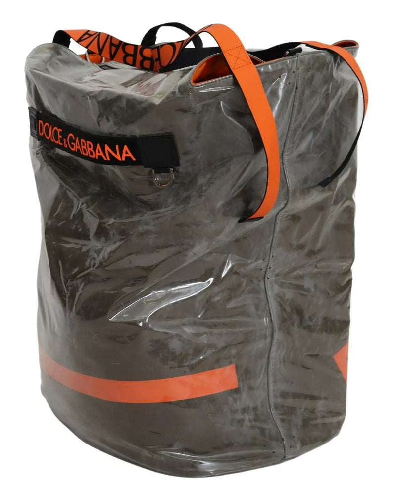 Dolce & Gabbana Groene Fashion Expression Oversized Plastic Tote Bag