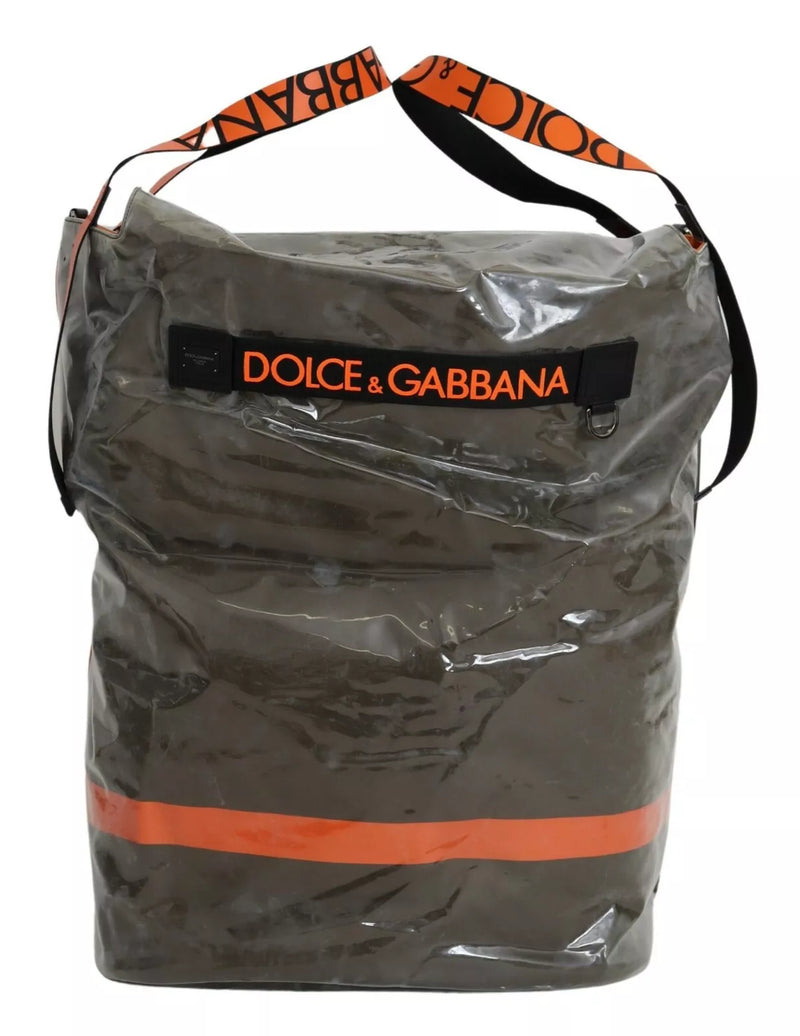 Dolce & Gabbana Groene Fashion Expression Oversized Plastic Tote Bag