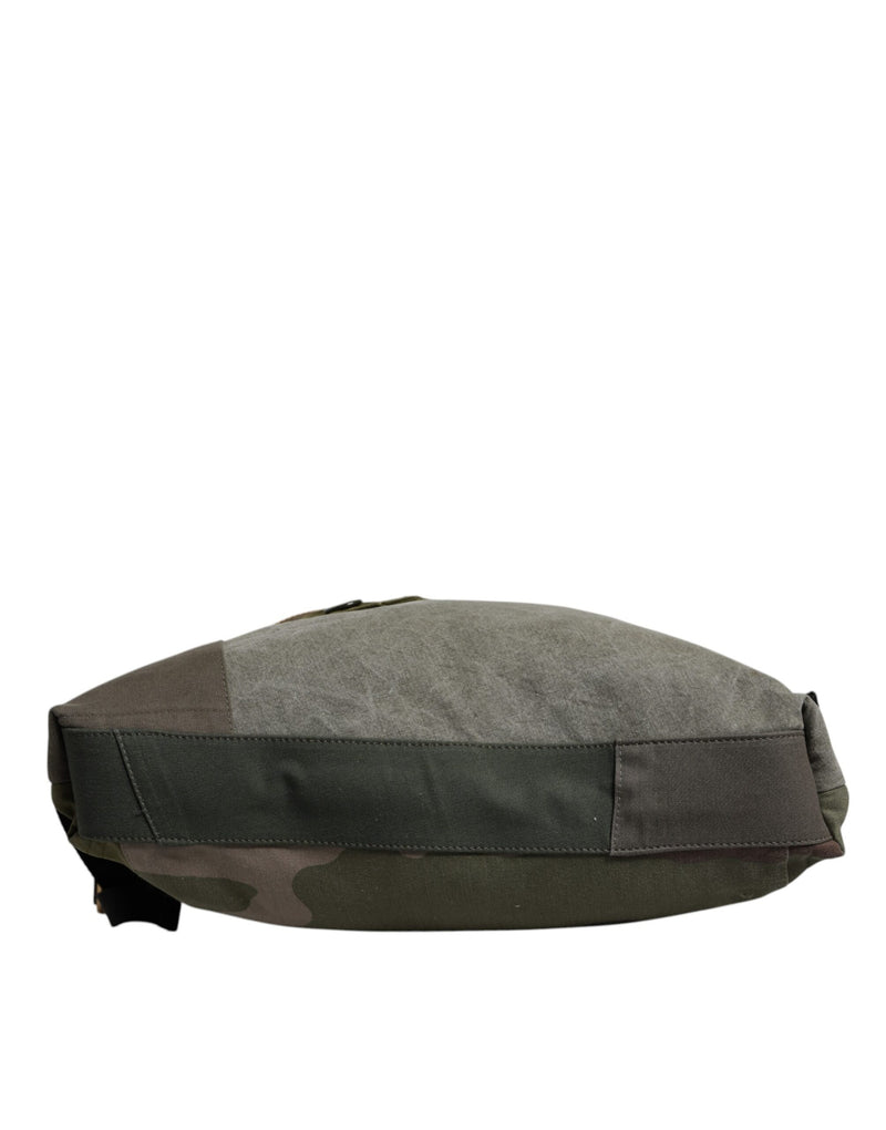 Dolce & Gabbana Military Green Patchwork Rugzak Rugzak Tas
