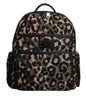 Dolce & Gabbana Multicolor Leopard Print DG Logo Plaque Men Backpack Bag