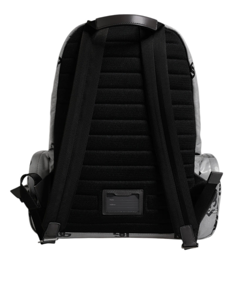 Sac à dos Dolce & Gabbana en polyester gris et noir avec logo DG