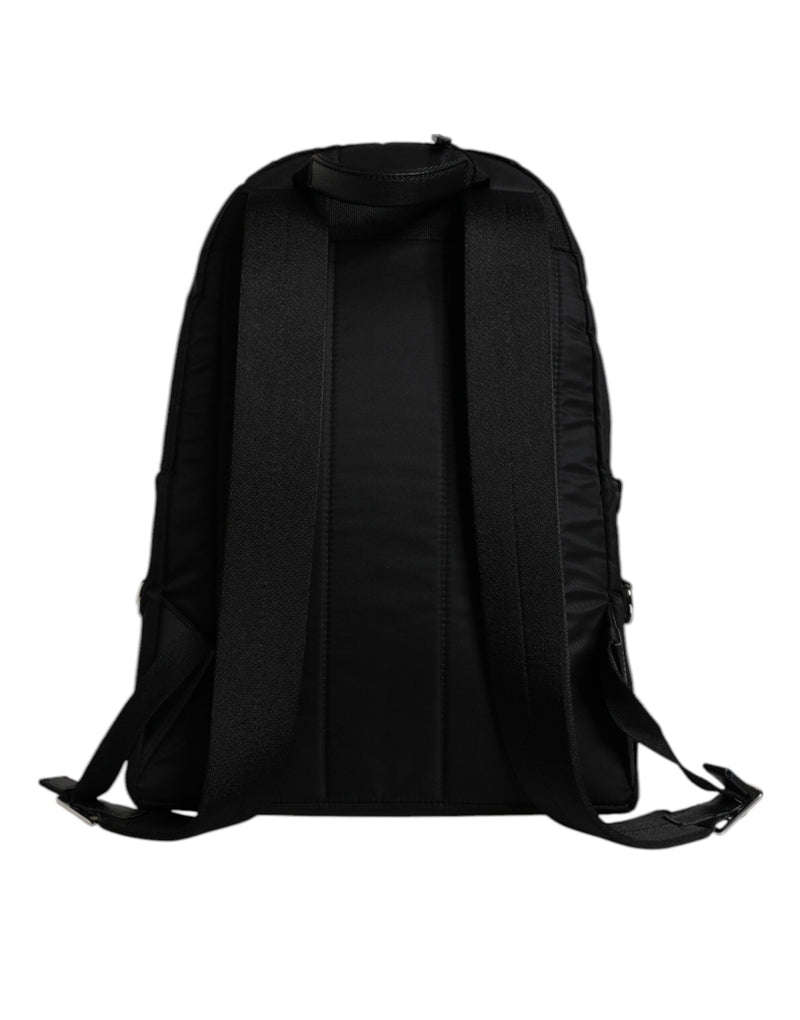 Sac à dos Dolce & Gabbana en nylon noir #DGFAMILY orné de strass VULCANO