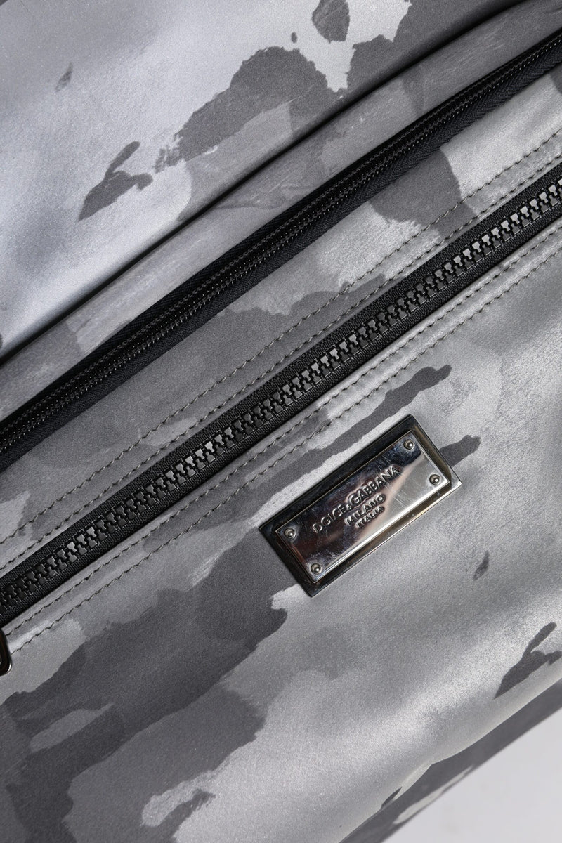Sac à bandoulière à logo camouflage noir Dolce & Gabbana