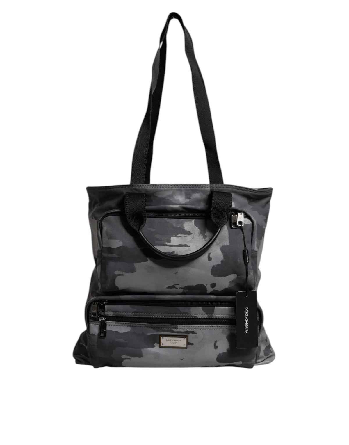 Sac à bandoulière à logo camouflage noir Dolce & Gabbana