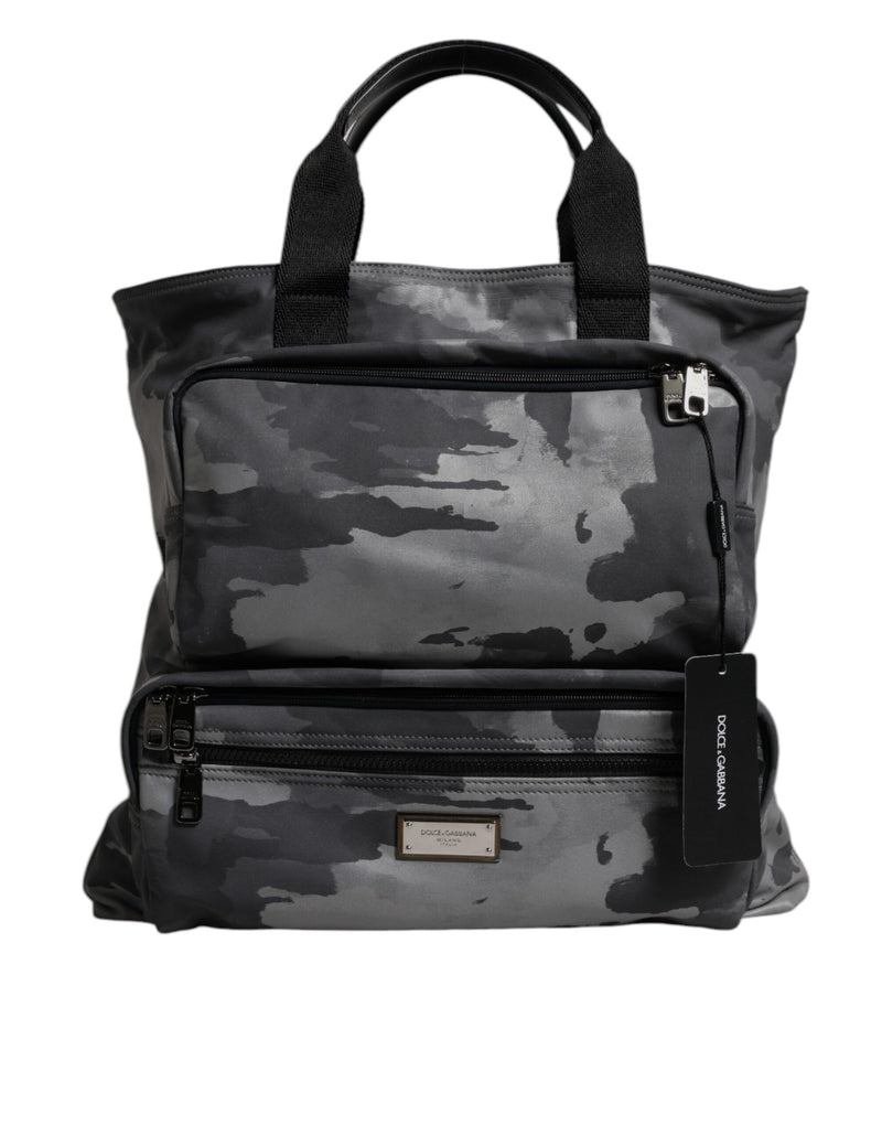 Sac à bandoulière à logo camouflage noir Dolce & Gabbana