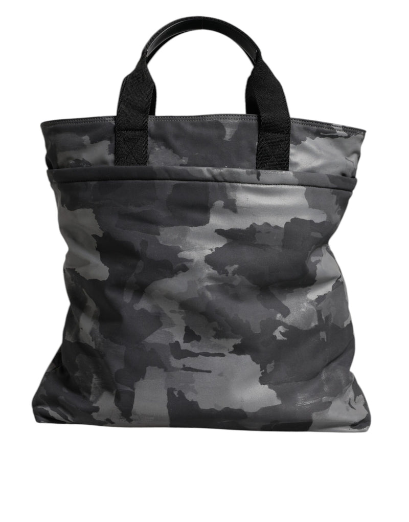 Sac à bandoulière à logo camouflage noir Dolce & Gabbana