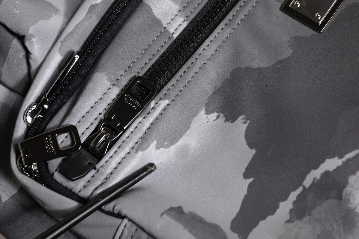 Sac à bandoulière à logo camouflage noir Dolce & Gabbana