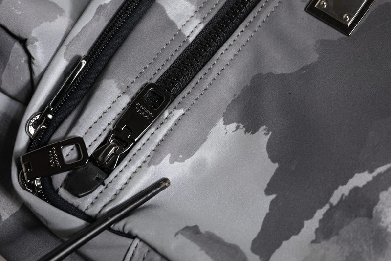 Sac à bandoulière à logo camouflage noir Dolce & Gabbana