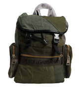 Sac à dos de voyage patchwork vert militaire Dolce & Gabbana