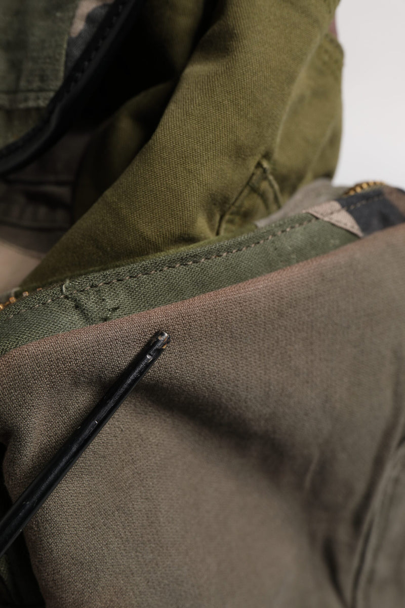 Sac à dos de voyage patchwork vert militaire Dolce & Gabbana