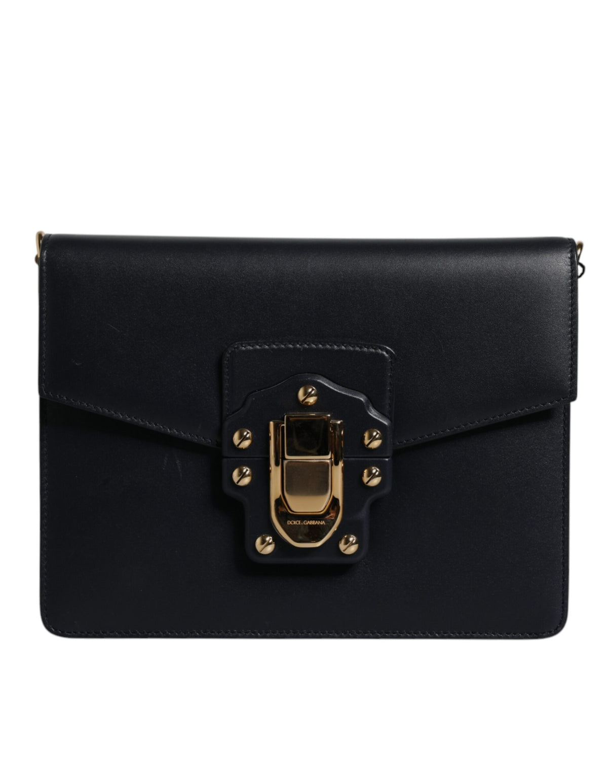 Sac à bandoulière Dolce & Gabbana en cuir de veau noir