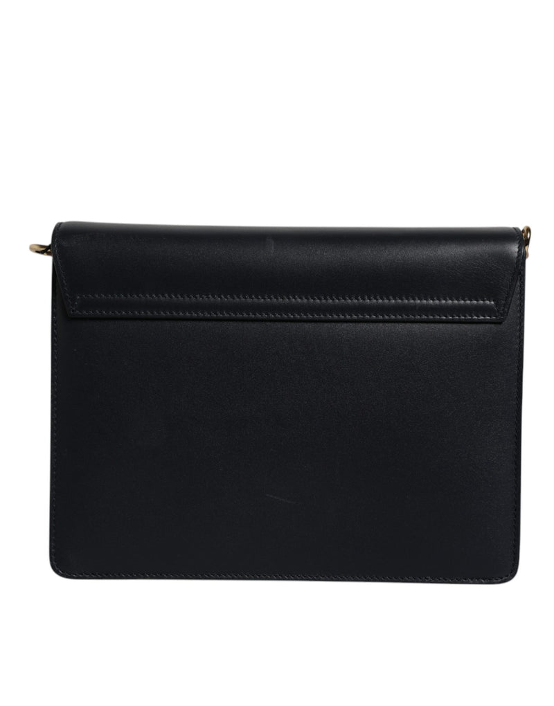 Sac à bandoulière Dolce & Gabbana en cuir de veau noir