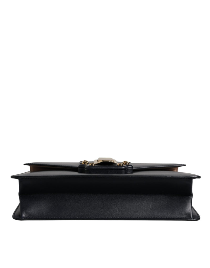 Sac à bandoulière Dolce & Gabbana en cuir de veau noir