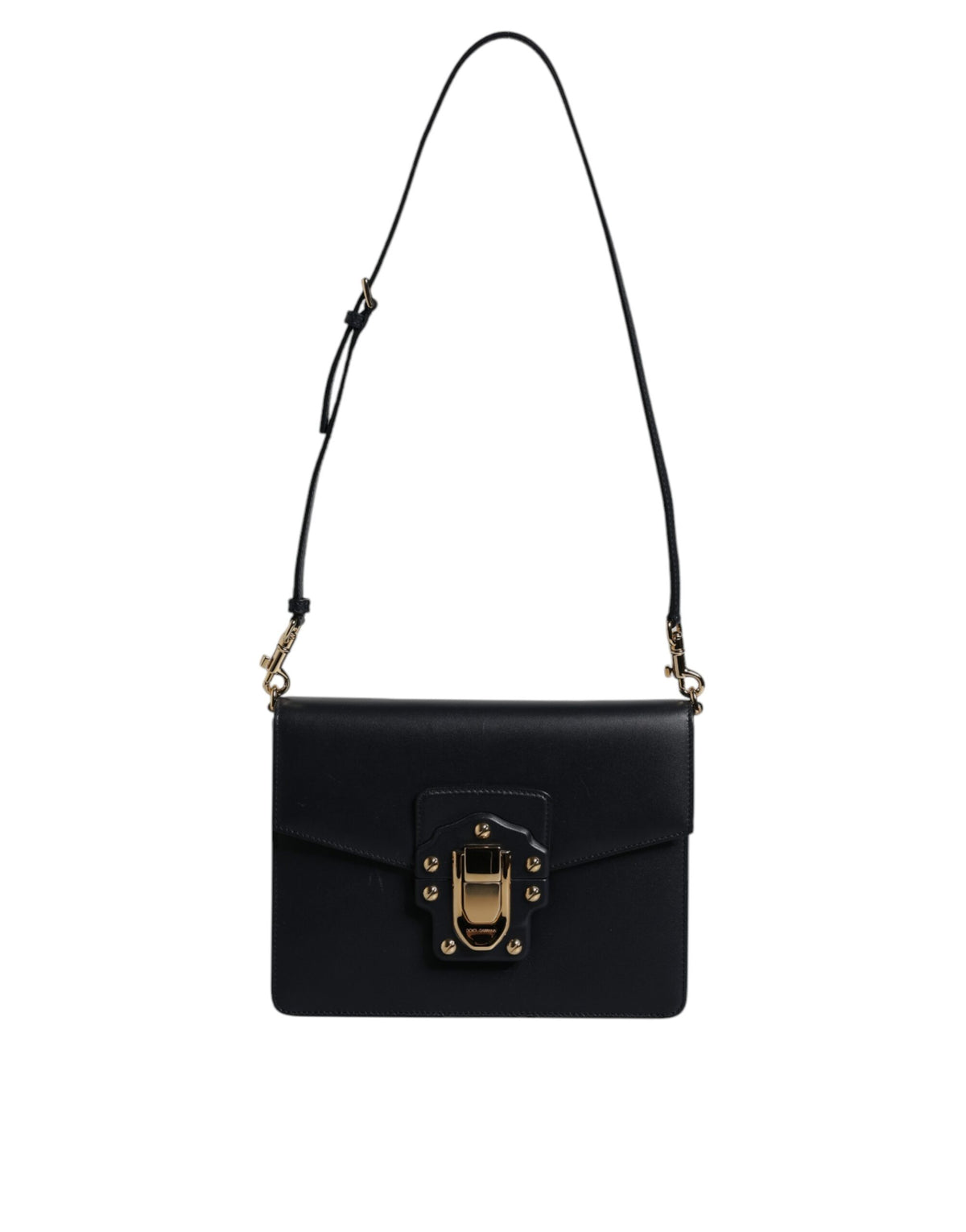 Sac à bandoulière Dolce & Gabbana en cuir de veau noir