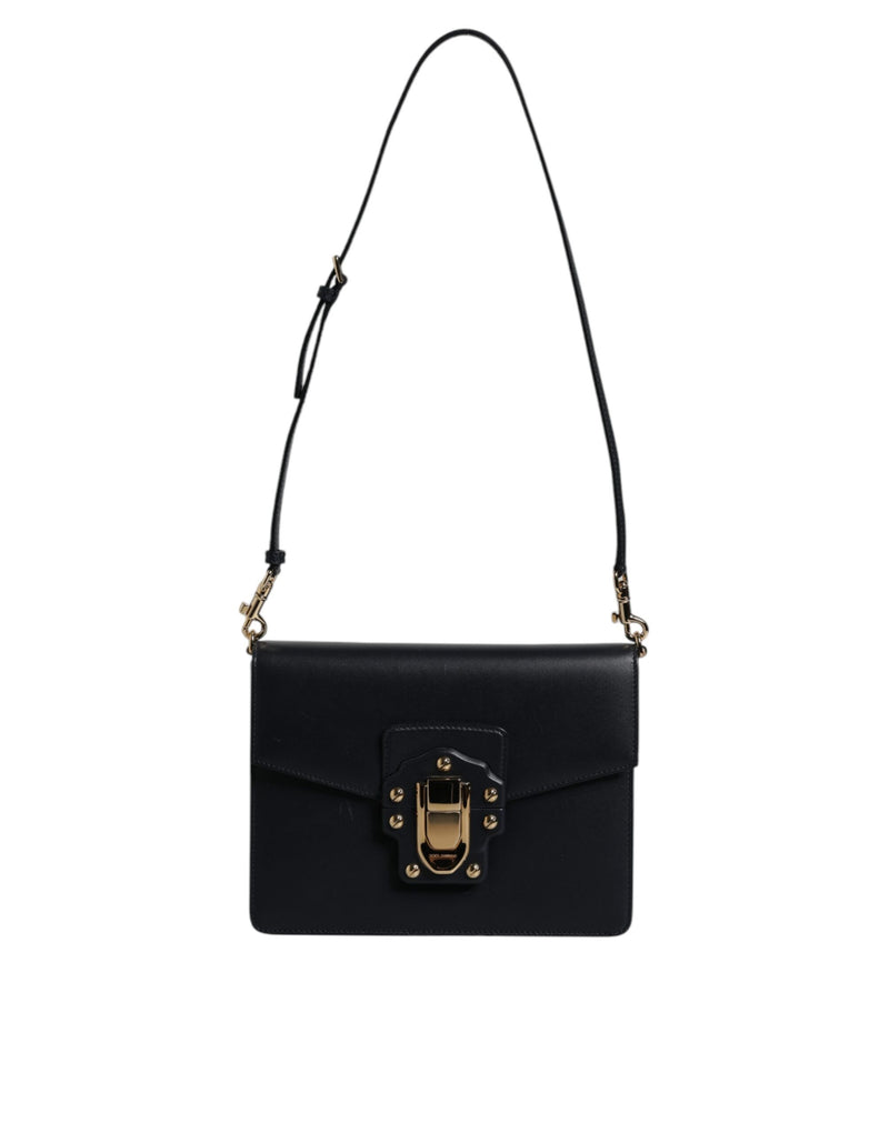 Sac à bandoulière Dolce & Gabbana en cuir de veau noir