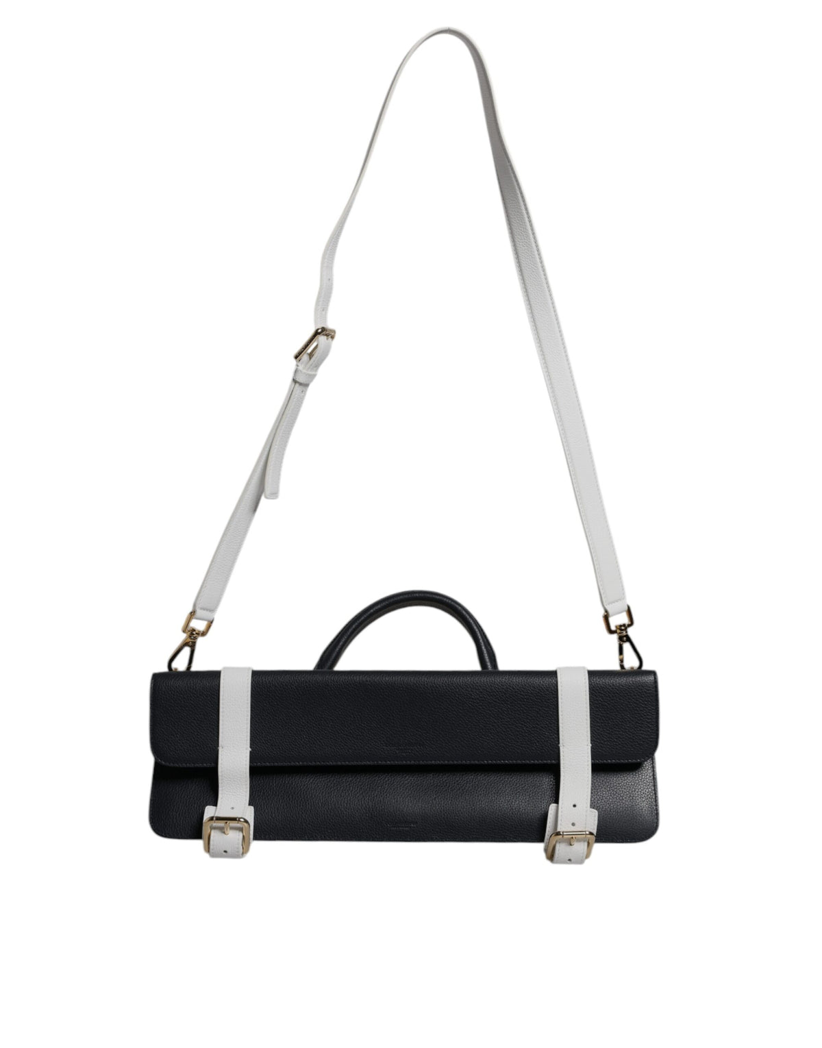 Sac à bandoulière Dolce & Gabbana en cuir de veau bleu et blanc