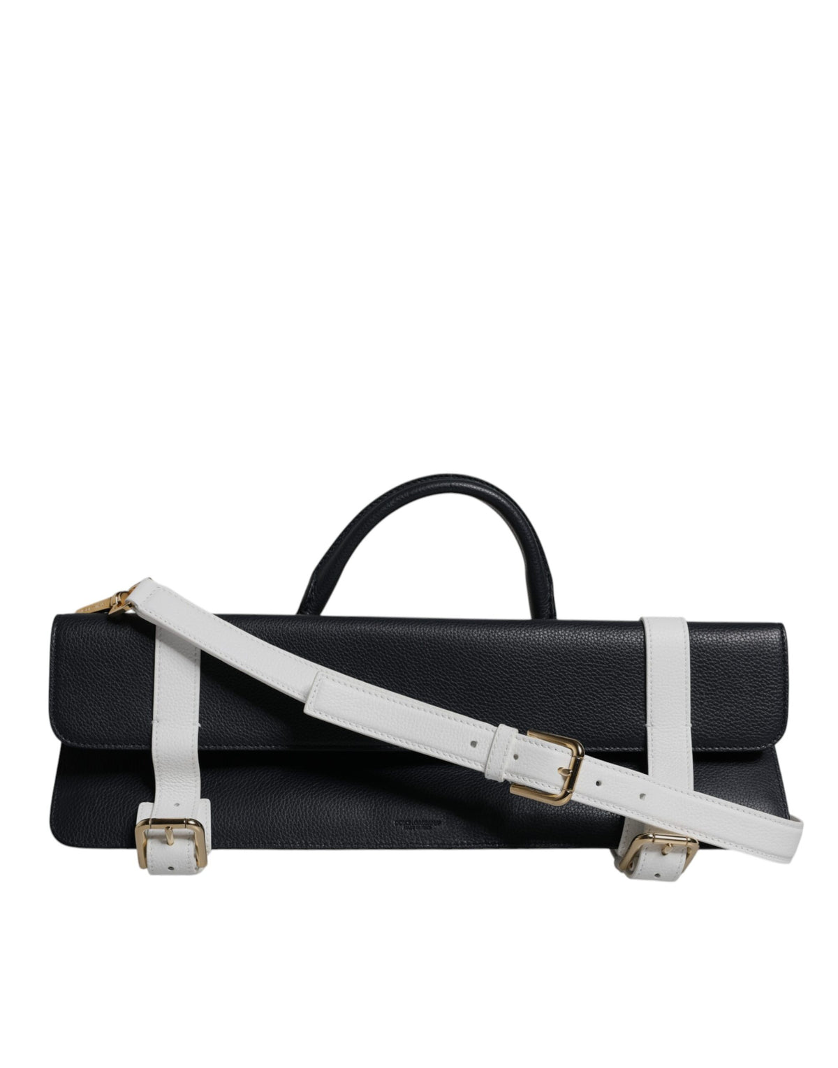 Sac à bandoulière Dolce & Gabbana en cuir de veau bleu et blanc