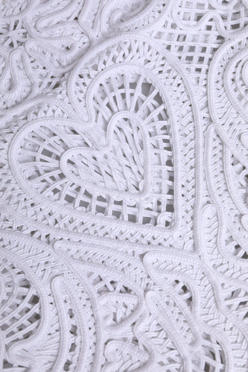 Sac à provisions Dolce & Gabbana Beatrice en dentelle Cordonetto blanche