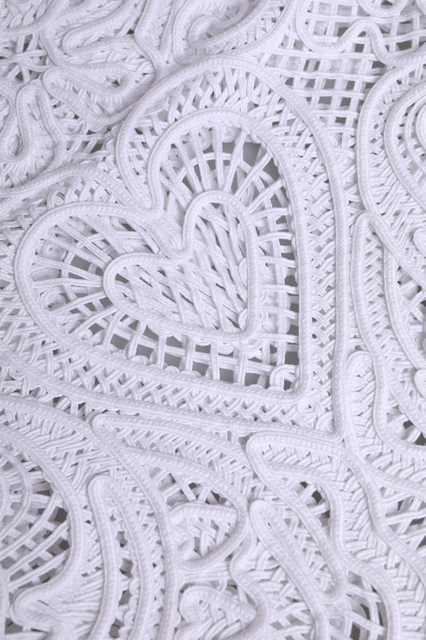 Sac cabas Beatrice en dentelle Cordonetto blanc Dolce & Gabbana