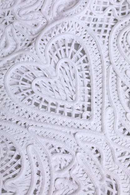 Sac cabas Beatrice en dentelle Cordonetto blanc Dolce & Gabbana