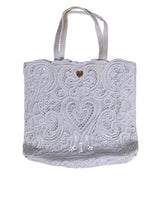 Dolce & Gabbana Beatrice Tote Bag en Cordonetto Blanc