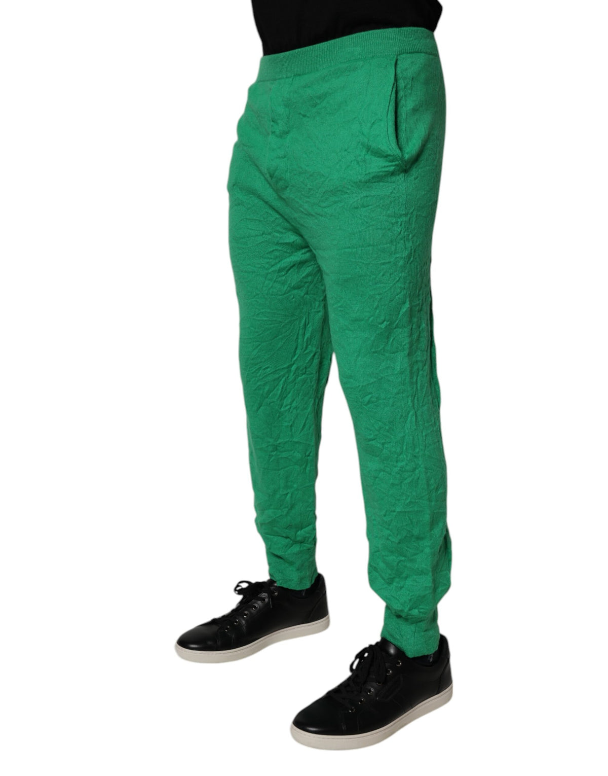 Pantalon décontracté homme Dsquared² en coton vert à taille élastique